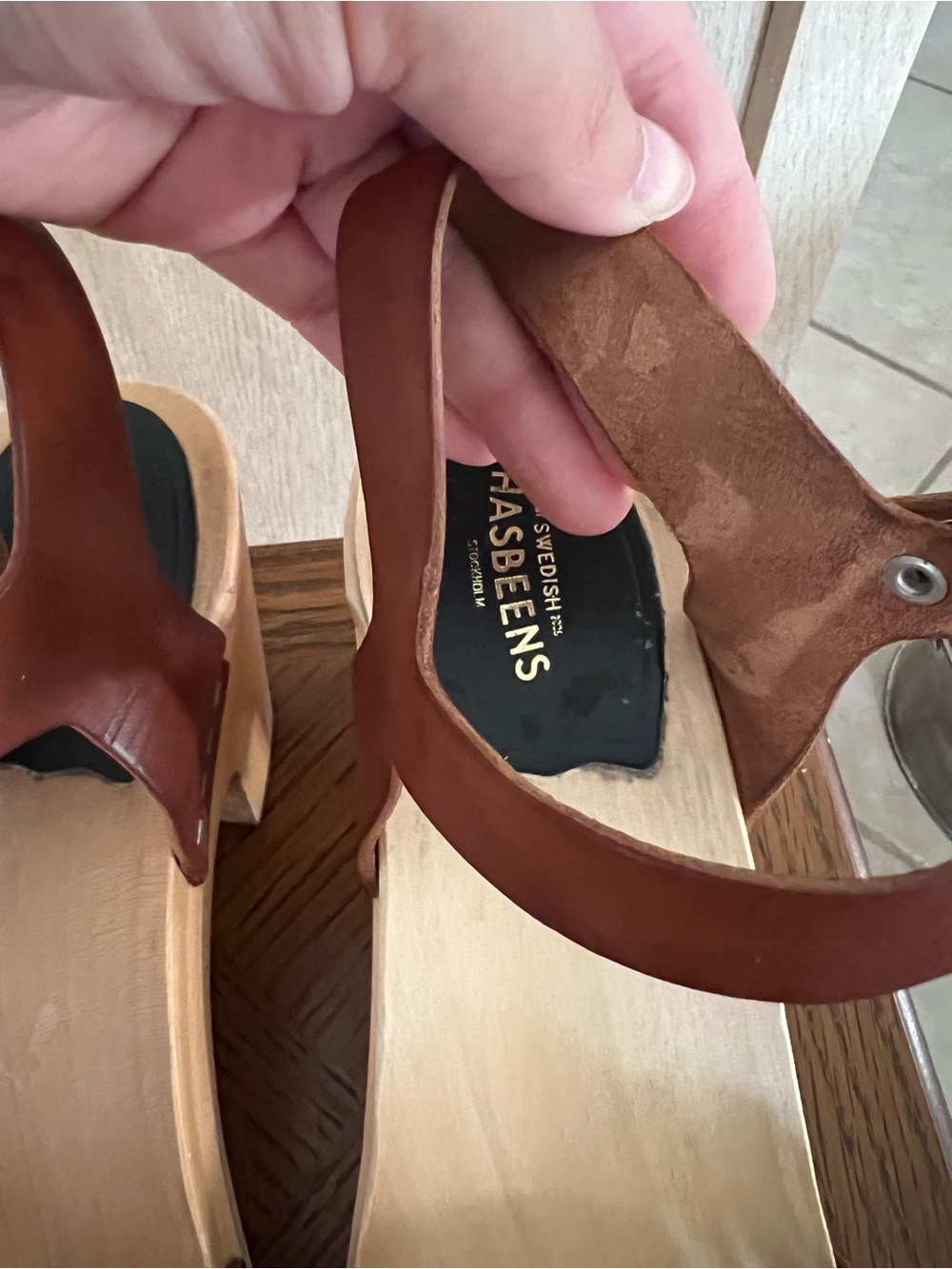 Swedish Hasbeens Kringlan Clog Sandals Anthropologie - Picture 8 of 11